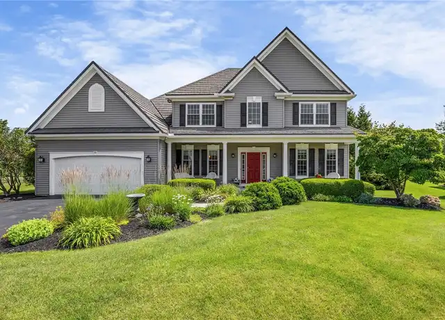 Well-maintained home exterior and property care scene